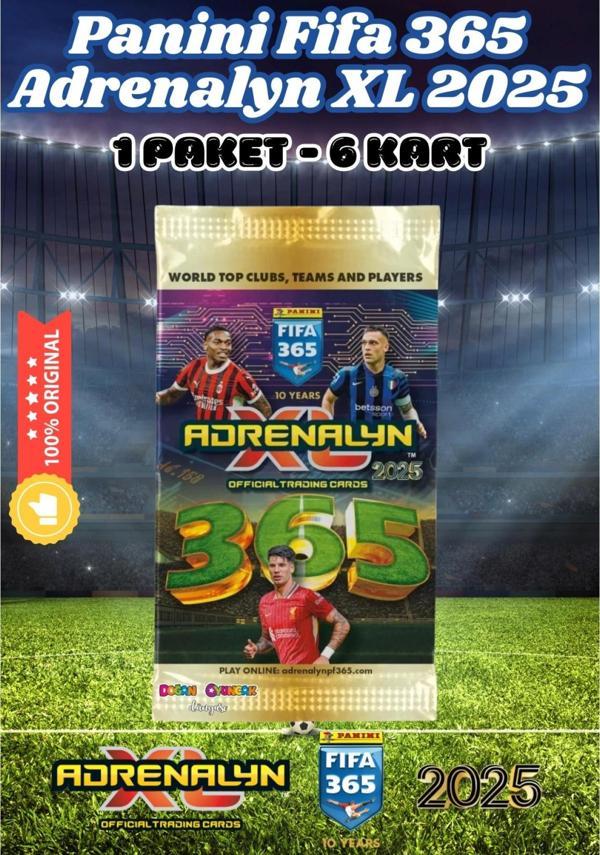 Panini FIFA 365 Adrenalyn XL 2025 Oyuncu Kartı - Futbolcu Kartları - Trading Oyuncu Kartı - 1 Paket - Image 1