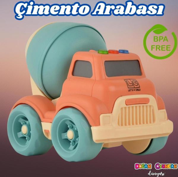 Lüx Somon Sesli Ve Işıklı Minik Mikser - Plastik Mikser - Kırılmaz Oyuncak - Kırılmaz Çimento Mikser - Image 1