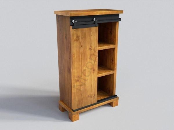 NTCollection Doğal Ağaç Ofis Dolabı ( 120 cm - h150 cm - 41 cm )  - Image 1