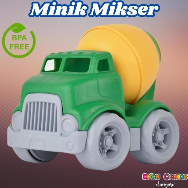 Lüx Yeşil Minik Mikser - Plastik Mikser - Kırılmaz Oyuncak - Kırılmaz Çimenyo Kamyon - Çimento Araba - Image 1