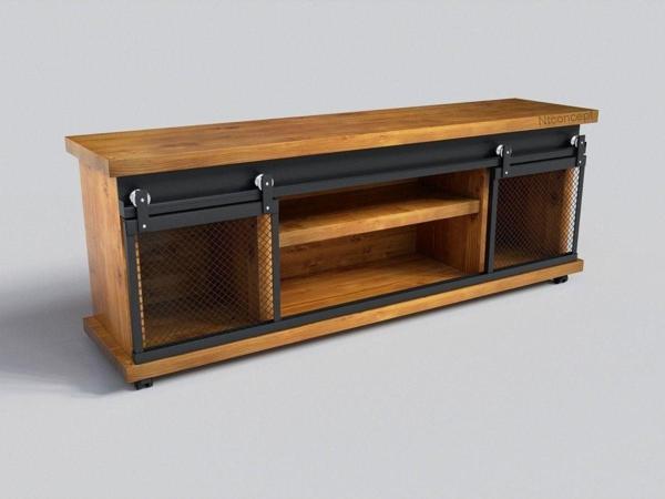 NTCollection Doğal Ağaç Ofis Düzenleyici Dolap ( 140 cm - h60 cm - 41 cm )  - Image 1