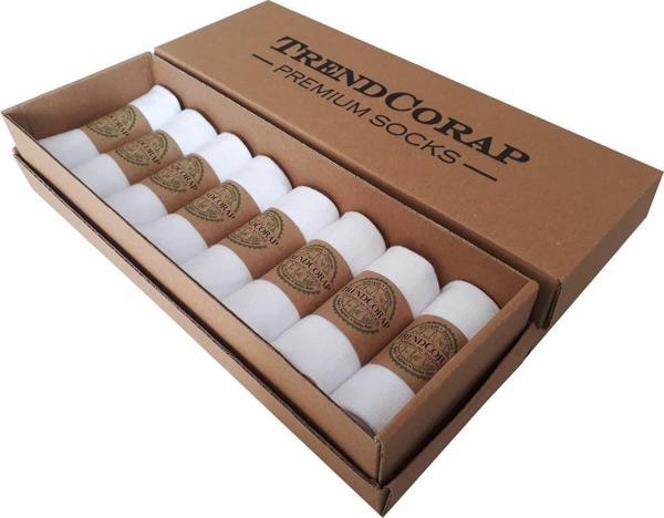 Premium Serisi Dikişsiz Bambu Kadın Spor Kısa Bilek Patik Çorap 8'li Özel Kutusunda - Image 1