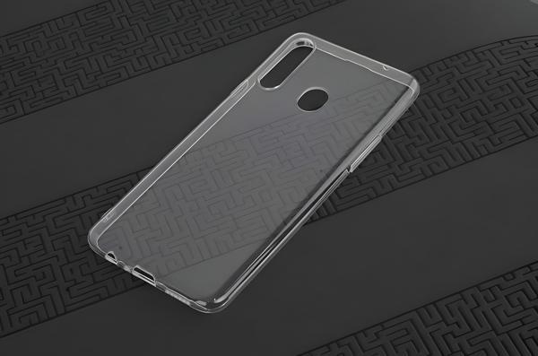 Galaxy A20S Kılıf Şeffaf İnce ve Esnek Süper Silikon Kılıf - Image 1