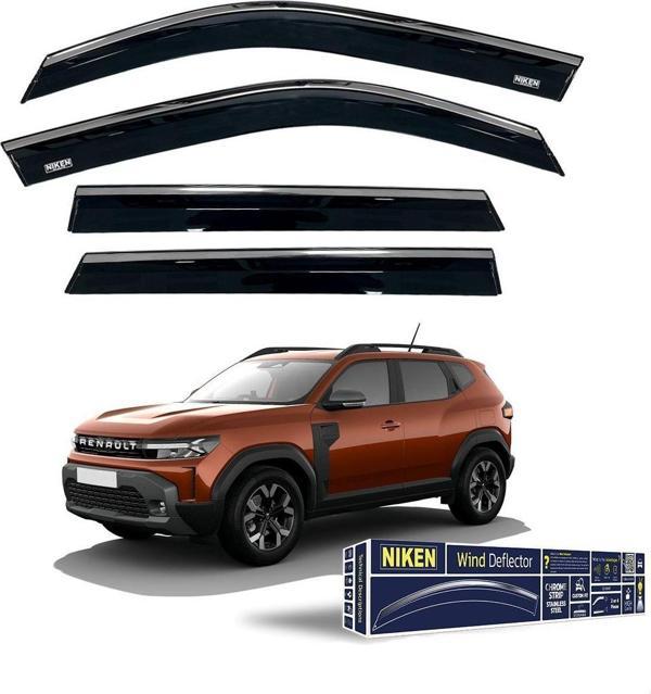 Renault Duster Kromlu Cam Rüzgarlığı Niken 2024+  Sonrası Uyumlu - Image 1