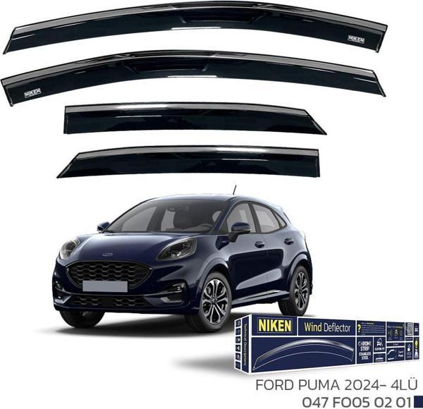 Ford Puma Kromlu Cam Rüzgarlığı Niken 2024+  Sonrası Uyumlu - Image 1
