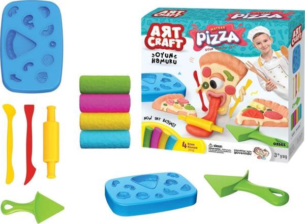 Pizza Oyun Hamur Seti 200 Gr. - Oyun Hamuru Seti - Hamur Setleri - Hamur Kalıpları - Image 1