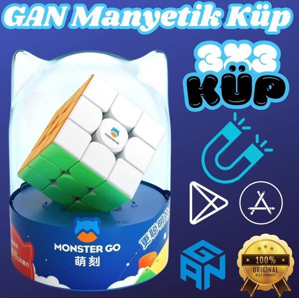 Profesyonel GAN Monster Go Standard 3x3 Manyetik Küp - Zeka Küpü - Akıl Küpü - Monster Küp - Image 1