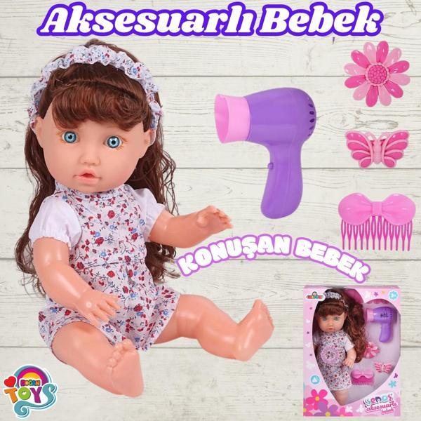 Senoş Aksesuarlı Bebek - Türkçe Konuşan Senoş Et Bebek - Konuşan Bebek - Senoş Bebek - Kuaför Et Beb - Image 1