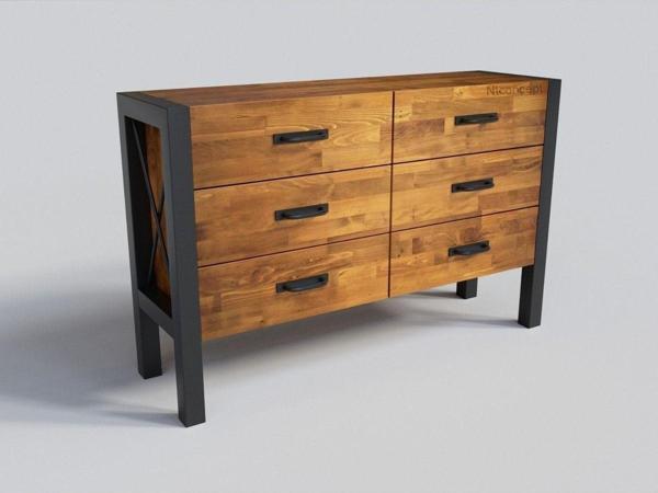 NTCollection Doğal Ahşap Ofis Konsolu ( 100 cm - h90 cm - 41 cm )  - Image 1