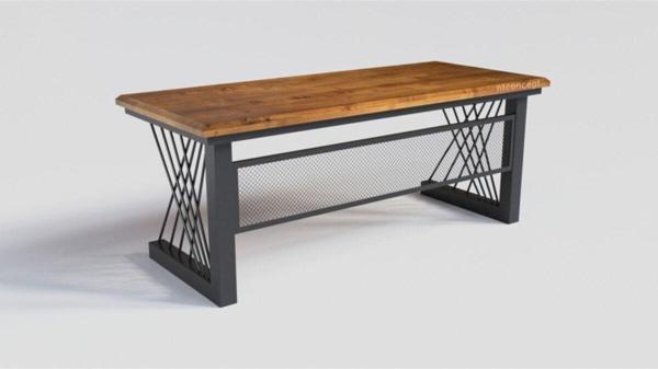 NTCollection Masif Ağaç Ofis Masası ( 85 cm - 140 cm - h78 cm )  - Image 1