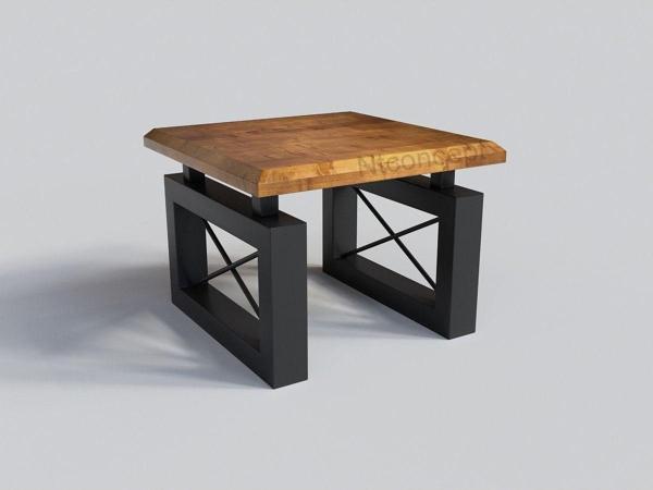 NTCollection Doğal Ahşap Sehpa ( 90 cm - 90 cm ) Renk Seçenekli - Image 1