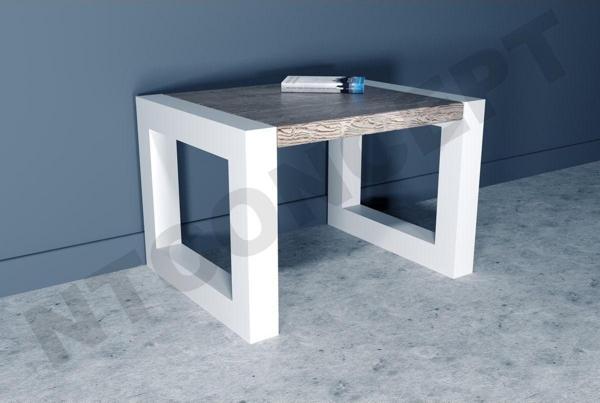 NTCollection Luh Masif Ahşap Sehpa ( 100 cm - 100 cm - h44 cm )  - Image 1