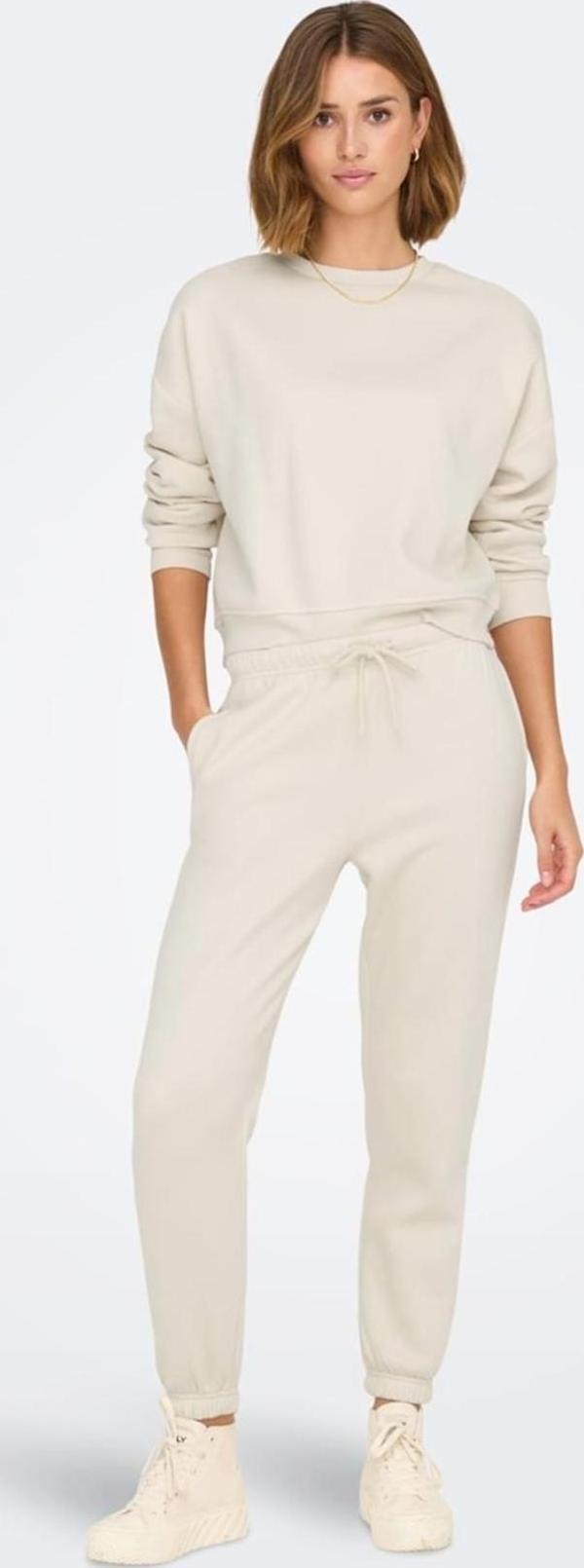 ONLSWEAT LIFE PANTS SWT KREM - Image 1