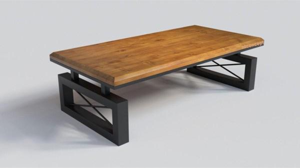 NTCollection Ağaç Ofis Sehpası ( 75 cm - 100 cm - h44 cm )  - Image 1