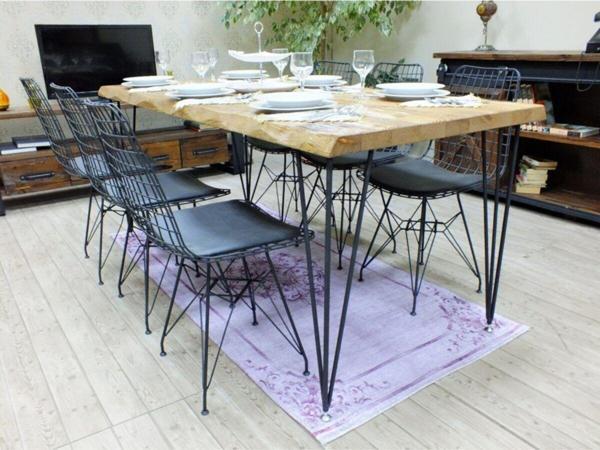 NTCollection Doğal Ağaç Yemek Masası - ( 85 cm - 210 cm Masa )  - Image 1