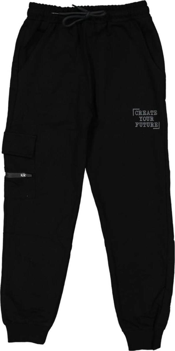 Çocuk Tek Kargo Cepli Paça Manşetli Eşofman Alt BGL-ST03869 - Image 1