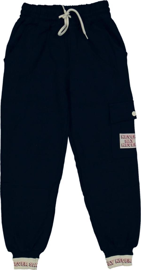 Kız Çocuk Tek Kargo Cepli Paça Manşetli Eşofman Alt BGL-ST03874 - Image 1