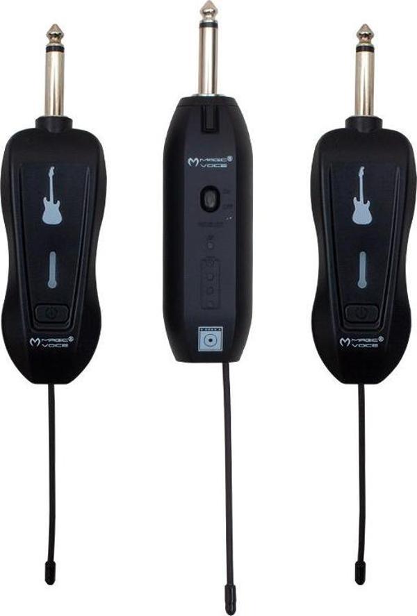 MAGICVOICE MV-19592 UHF GİTAR TİP KABLOSUZ MİKROFON ÜÇLÜ SET - Image 1