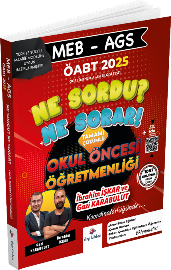 Dizgi Kitap 2025 ÖABT MEB-AGS Okul Öncesi Öğretmenliği Ne Sordu Ne Sorar Soru Bankası Dizgi Kitap - Dizgi Kitap Yayınları - Image 1