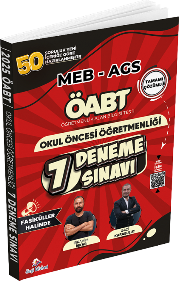 Dizgi Kitap ÖABT MEB-AGS Okul Öncesi Öğretmenliği 7 Deneme Fasikül Çözümlü Dizgi Kitap Yayınları - Dizgi Kitap Yayınları - Image 1
