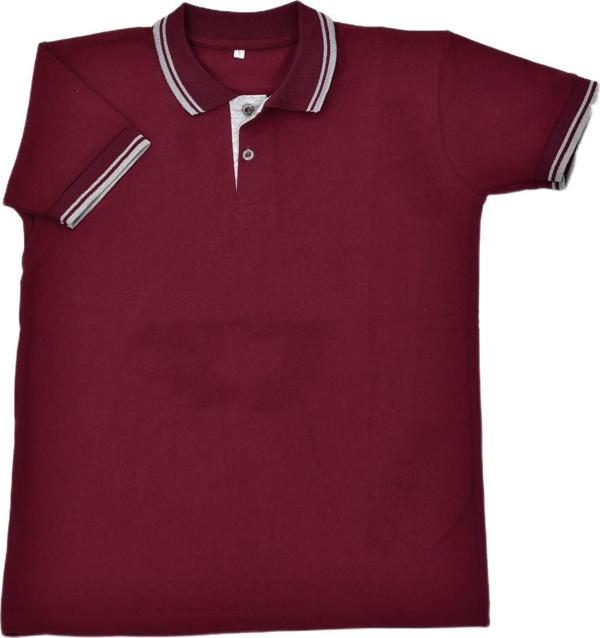 Kolej Polo Yaka Tişört Bordo Ytg BGL-OGRTP-4 - Image 1