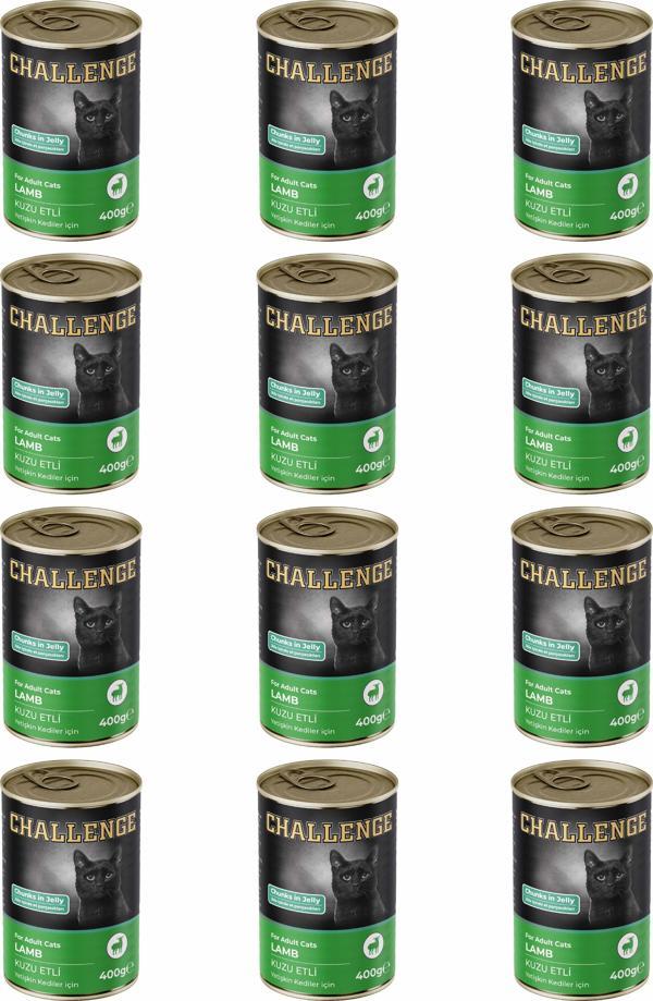 Challenge Kuzu Etli Yetişkin Kedi Konservesi 400 gr x 12 Adet - Image 1
