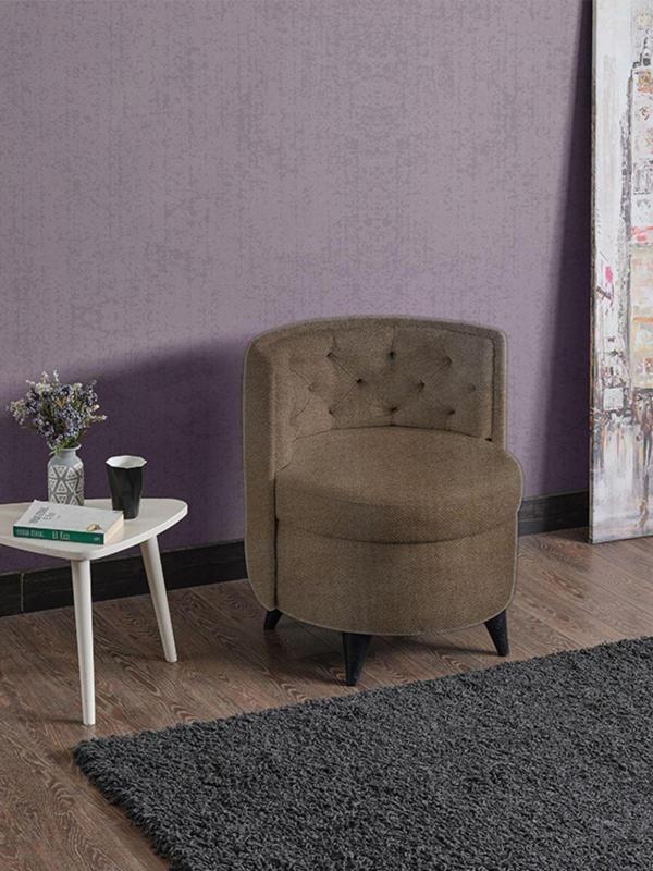 Meşe Home Melina Kapitoneli Silinebilir Kumaş Konforlu Modern Tasarım Renk Seçenekli Tekli Sandalye  - Image 1