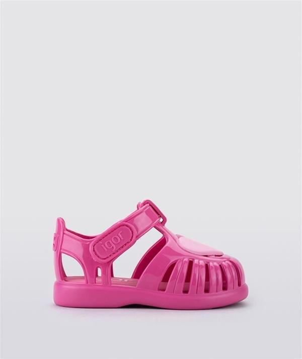 S10310 Tobby Gloss Love Igor Marka Kız Çocuk Sandalet Fuşya - Image 1