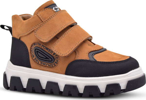 Toscana Çift Cırtlı Hakiki Deri Erkek Çocuk Bot Taba Rengi - Image 1