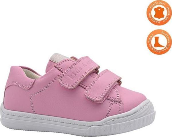 Dream Çift Cırtlı Deri Kız Çocuk Ayakkabı Pembe - Image 1