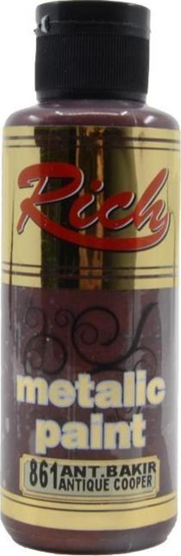 Rich Metalik Akrilik Boya Antik Bakır 120ml - Image 1