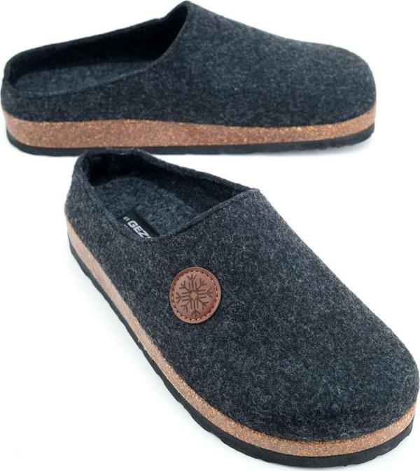 Gezer Kışlık Mantar Taban Ev Bahçe Rahat Taban Erkek Terlik - Image 1