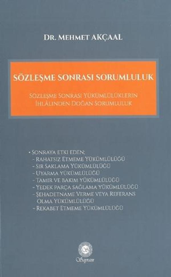 Sözleşme Sonrası Sorumluluk - Sayram Yayınları - Image 1