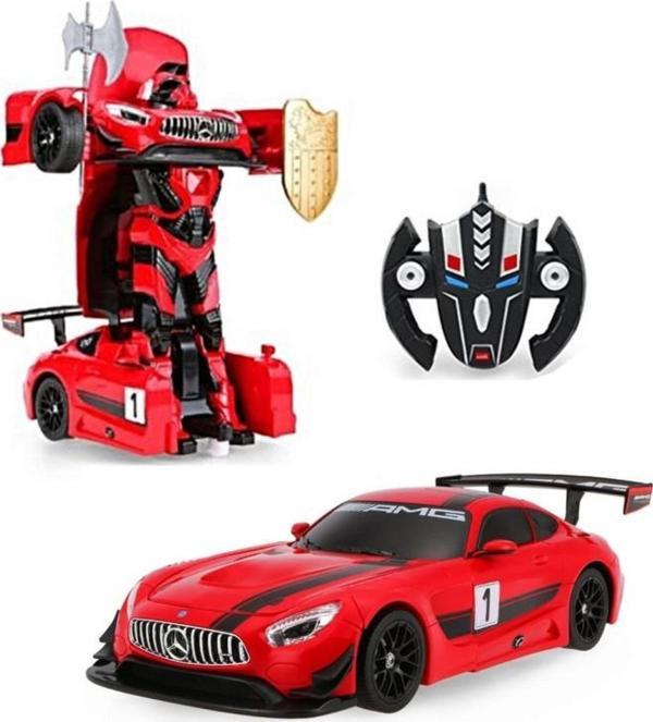 Mercedes Benz AMG GT3 Dönüşebilen Uzaktan Kumandalı Sesli ve Işıklı Araba - Image 1