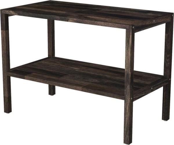 Interbuıld Real Wood Interbuild Masif Akasya Ağaç - Holger 2 Katlı Çok Amaçlı Raf - 699x375x500 Mm - Espresso  - Image 1