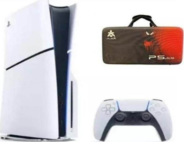 Sony Playstation 5 Slim 1 TB Standart Edition Oyun Konsolu+ Sony Playstation 5 Taşıma Çantası Koyu Kırmızı - Image 1