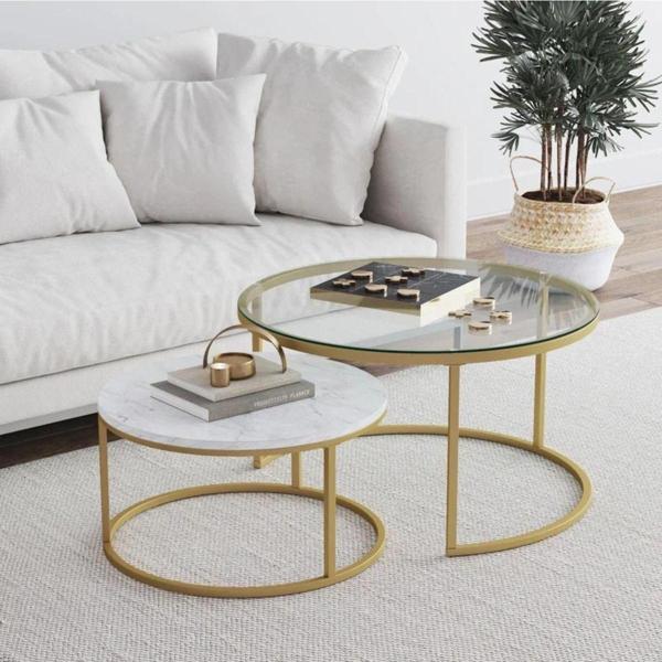 EDMONDA EVAKSESUAR ASPİRE GOLD İKİLİ ORTA SEHPA - Image 1
