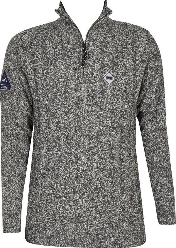 Jack&Jones ERKEK SWEATSHIRT 12158009-DARK-GREY - Image 1