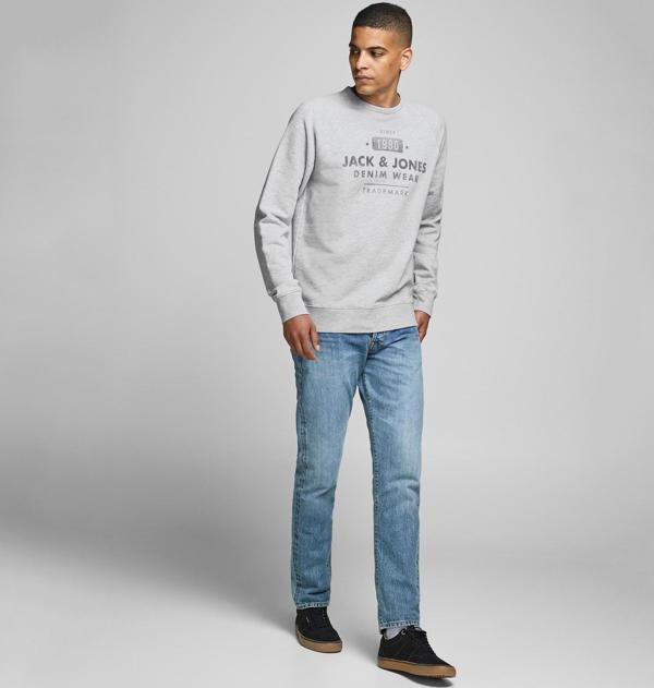 Jack&Jones ERKEK SWEATSHIRT 12164976-WHITE - Image 1
