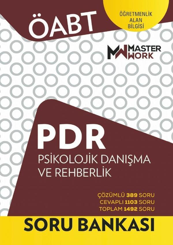 ÖABT - PDR - PSİKOLOJİK DANIŞMA VE REHBERLİK - SORU BANKASI - Masterwork - Image 1