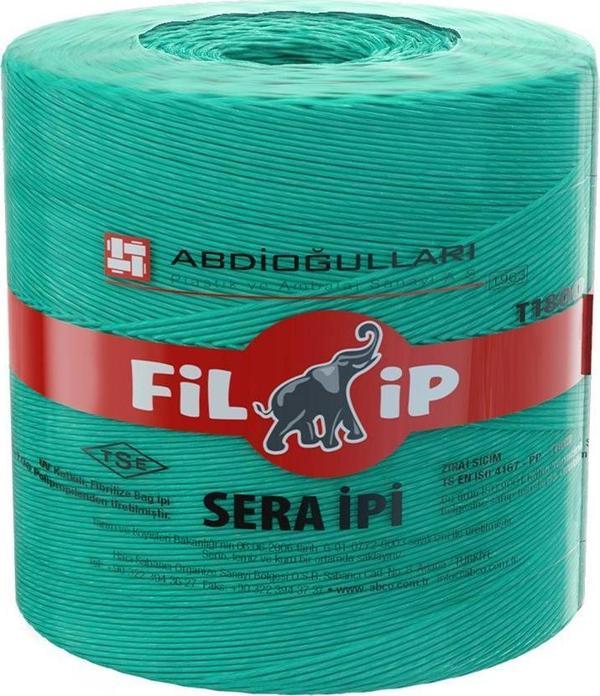FİLİP SERA İPİ UV KATKILI 1800 METRE YEŞİL TARIM İPİ KLİPS İPİ FİBRİLİZE SERA İP - Image 1