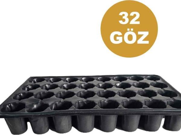 32 GÖZ (25 adet) Viyol FİDE YETİŞTİRME VİYOLÜ FİDAN YETİŞTİRME KABI ÇİLEK SEBZE MEYVE SÜS BİTKİSİ SKULENT FİDELİK  - Image 1
