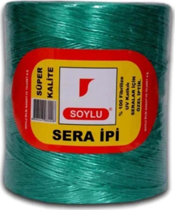 SOYLU SERA İPİ UV KATKILI 1800 METRE YEŞİL TARIM İPİ KLİPS İPİ FİBRİLİZE SERA İP - Image 1