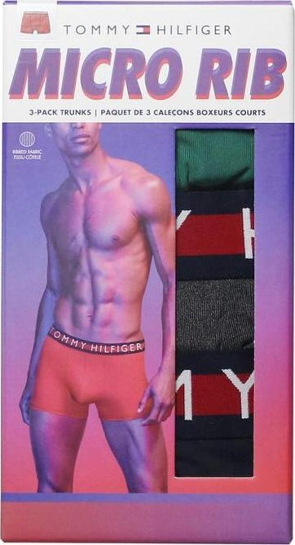 TOMMY HILFIGER MICRO RIB ERKEK 3 LÜ BOXER 09T4013-325 - Image 1
