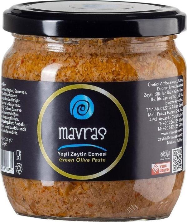 Mavras Yeşil Zeytin Ezmesi 350 Gr - Image 1