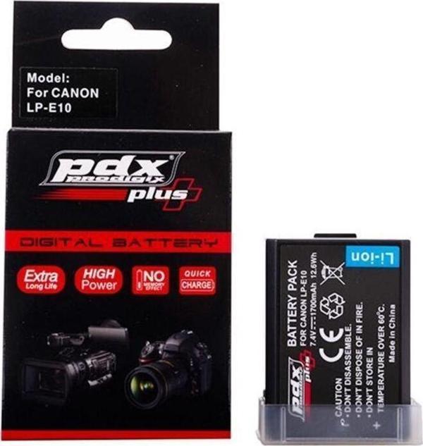 Pdx Lp-E10 Canon Fotoğraf Makinesi Batarya - Image 1
