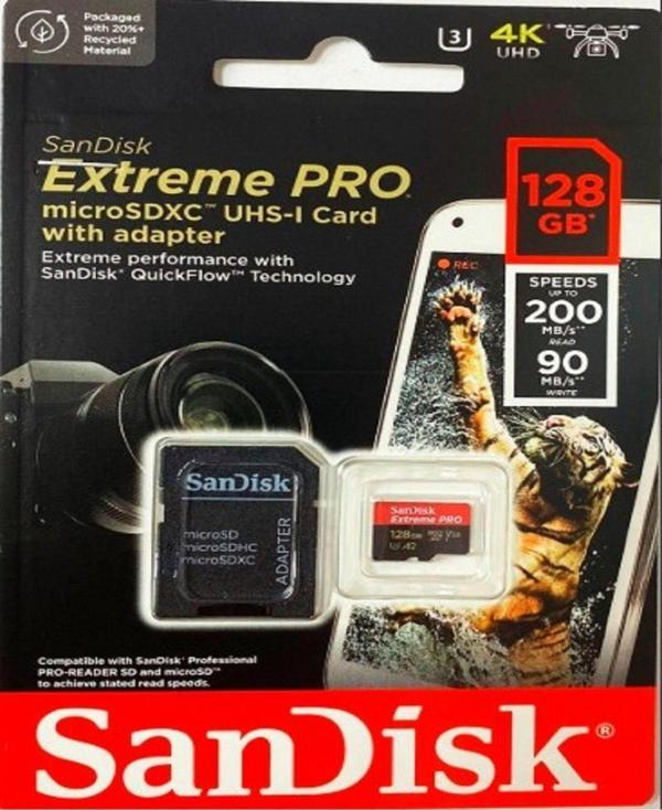 Sandisk 128Gb Micro Sdxc Uhs-1 Pro 200Mb/S Hafıza Kartı - Image 1