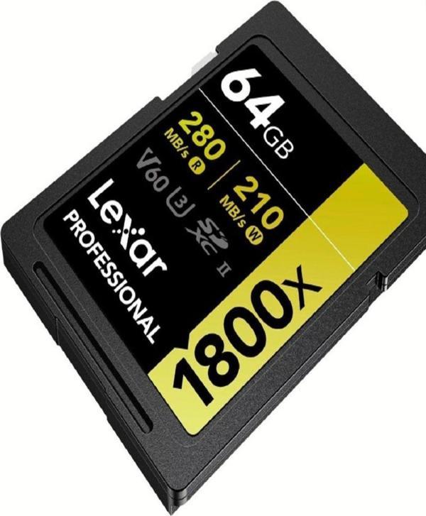 Lexar 64Gb Gold Series 1800X Uhs-Iı Sdxc Hafıza Kartı 280Mbs - Image 1
