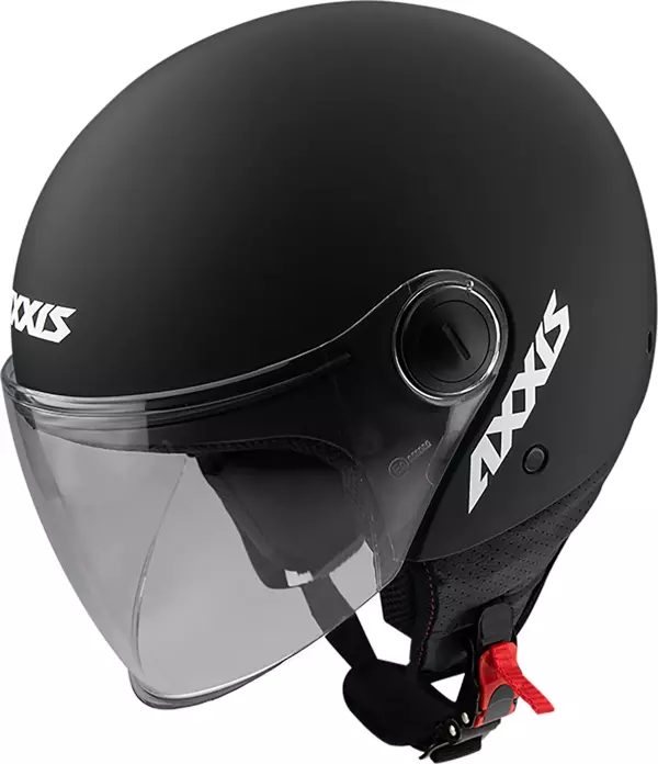 AXXIS SQUARE S SOLID A1 MATT BLACK YARIM KASK - Image 1