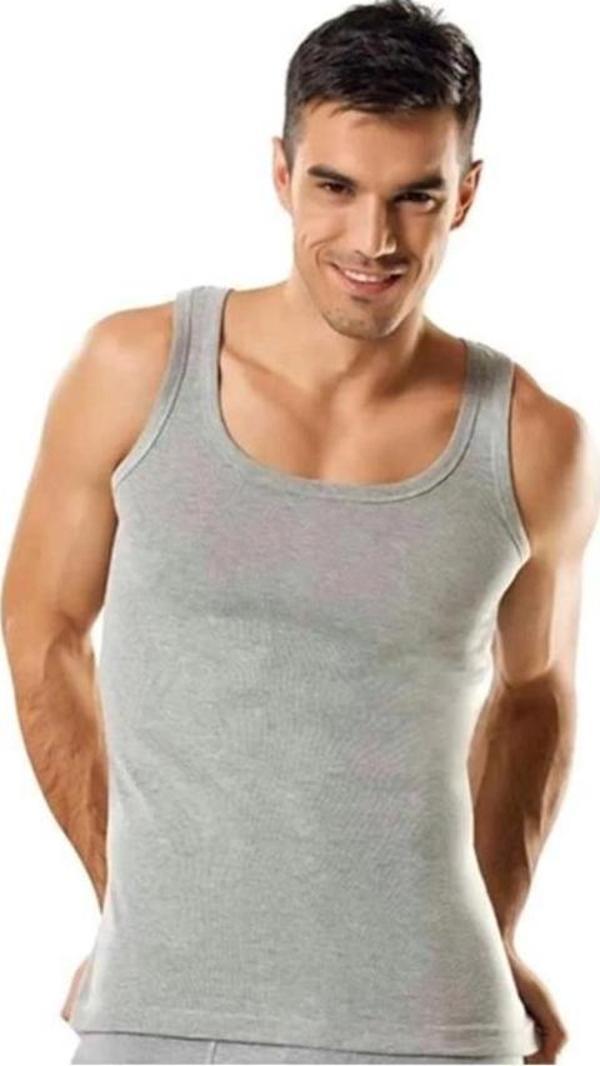 12 li Paket Tutku Erkek Ribana Atlet Renk Seçenekli Pamuklu Ürün - Image 1